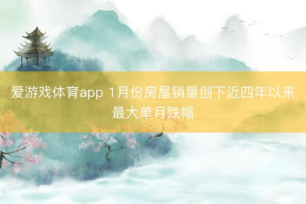 爱游戏体育app 1月份房屋销量创下近四年以来最大单月跌幅