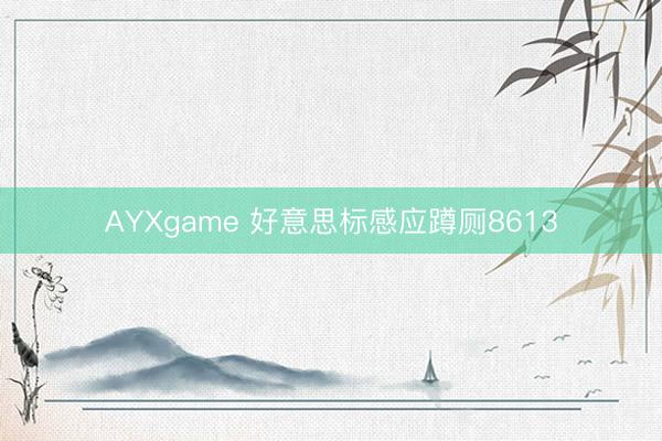 AYXgame 好意思标感应蹲厕8613