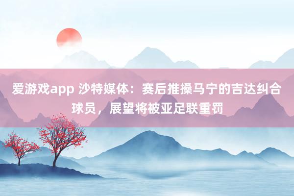 爱游戏app 沙特媒体：赛后推搡马宁的吉达纠合球员，展望将被亚足联重罚