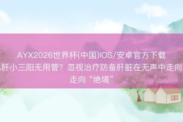 AYX2026世界杯(中国)IOS/安卓官方下载 以为乙肝小三阳无用管?忽视治疗防备肝脏在无声中走向 “绝境”