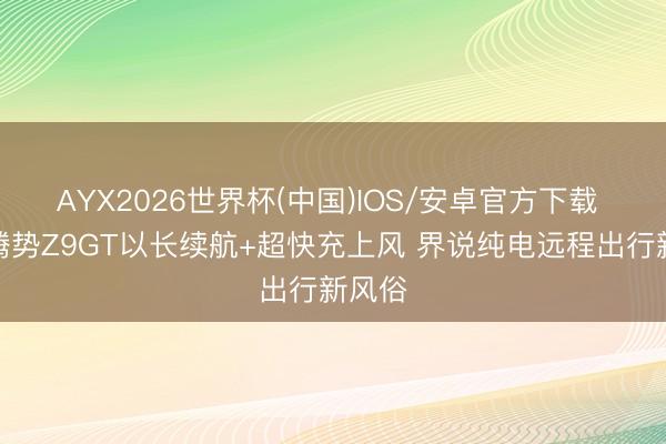 AYX2026世界杯(中国)IOS/安卓官方下载 全新腾势Z9GT以长续航+超快充上风 界说纯电远程出行新风俗