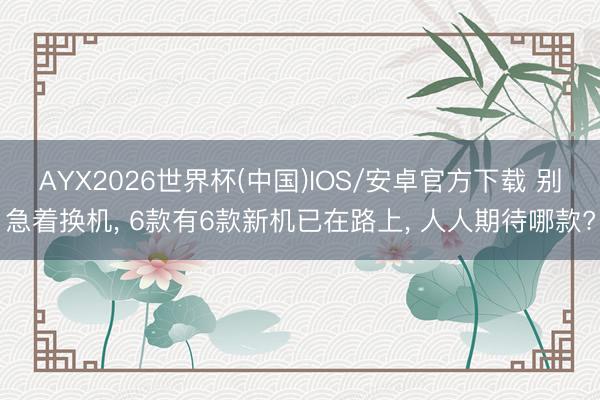 AYX2026世界杯(中国)IOS/安卓官方下载 别急着换机， 6款有6款新机已在路上， 人人期待哪款?