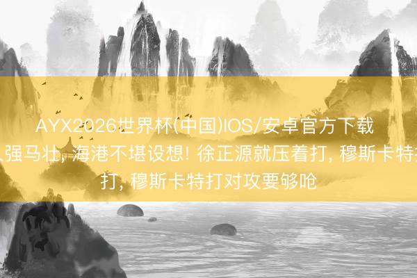 AYX2026世界杯(中国)IOS/安卓官方下载 铁东说念主人强马壮， 海港不堪设想! 徐正源就压着打， 穆斯卡特打对攻要够呛