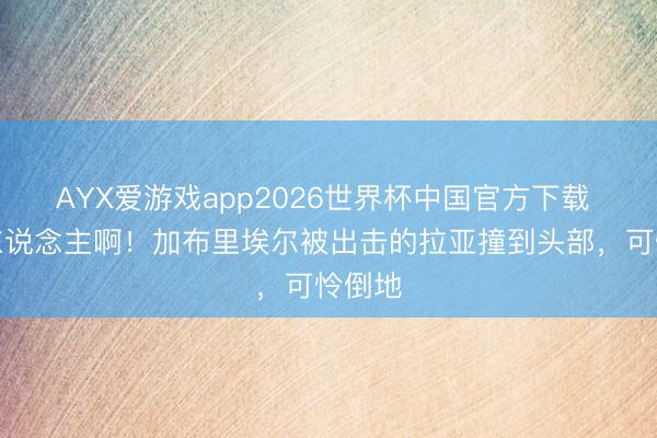 AYX爱游戏app2026世界杯中国官方下载 我方东说念主啊！加布里埃尔被出击的拉亚撞到头部，可怜倒地