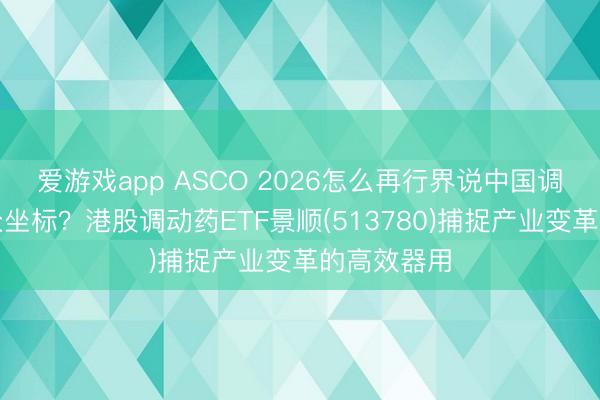 爱游戏app ASCO 2026怎么再行界说中国调动药的民众坐标?港股调动药ETF景顺(513780)捕捉产业变革的高效器用